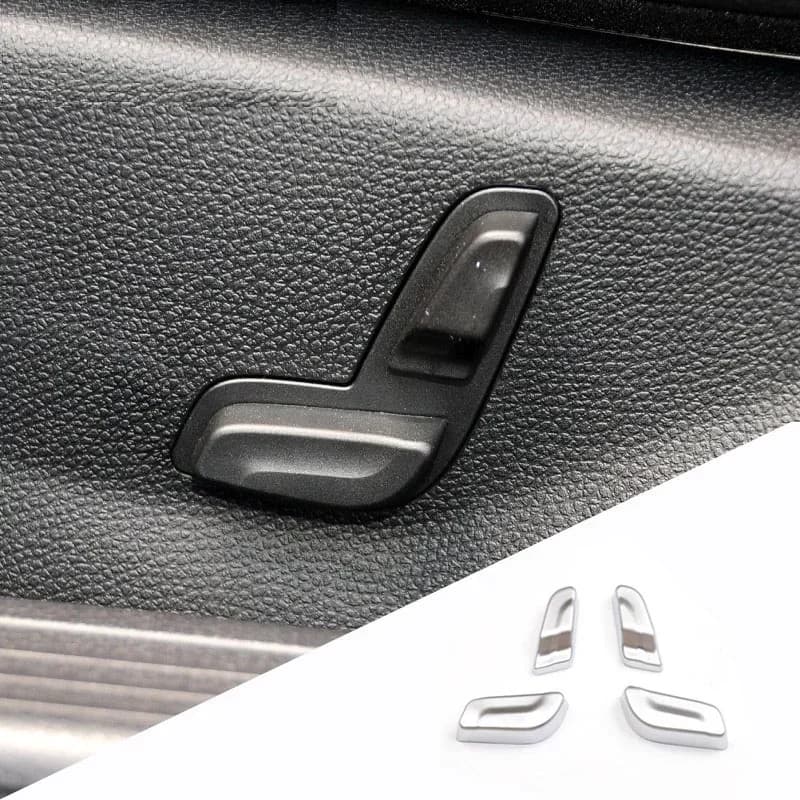 ABS Car Door Seat Adjustment Button Trim Cover Stickers For Mercedes Benz C Class W204 C180 C200 2008-2013 Interior Accessories