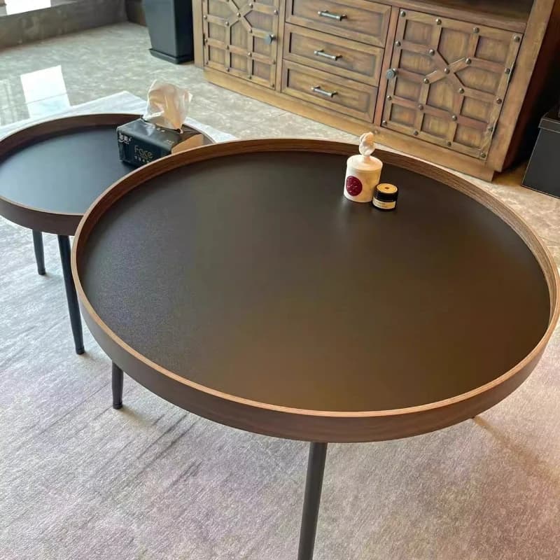 Italian Black Coffee Table Luxury Portable Nesting Design Coffee Table Hotel Nordic Mesa De Centro Sala Home Furniture