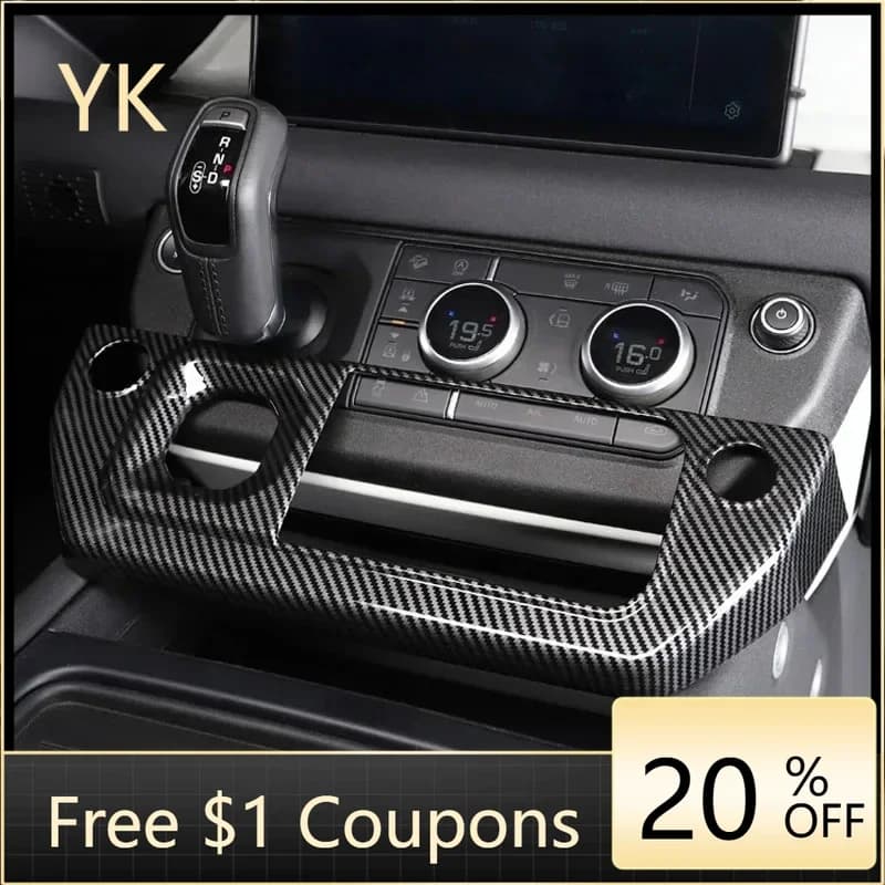 For Land Rover Defender 90 110 130 2020-2024 Car Center Console Gears Air Conditioning Mode Frame Cover Trim Car Accessories