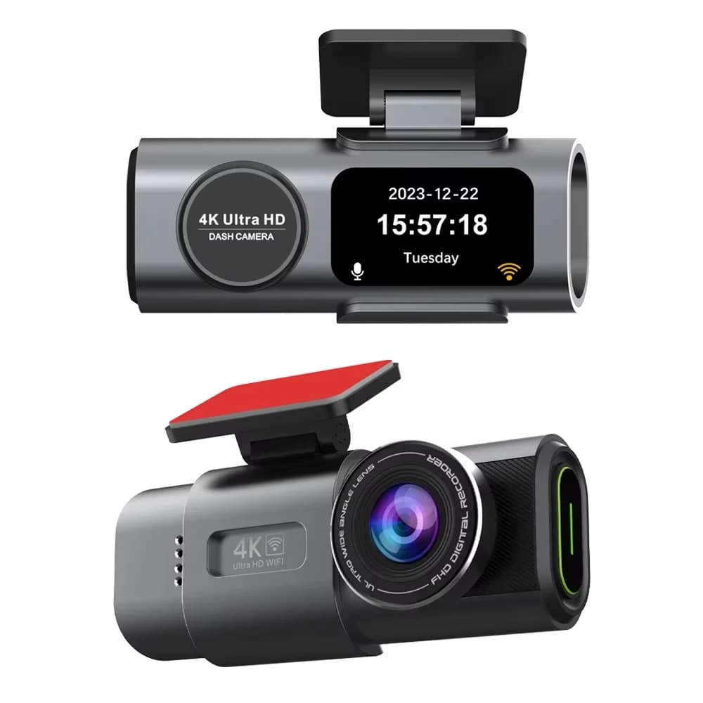 A309 4k Car Black Box Mini Car Dvr 4K Dash Camera Wifi Dual Lens Front and Rear Car Camera Night Vision APP Cpntrol G-sensor