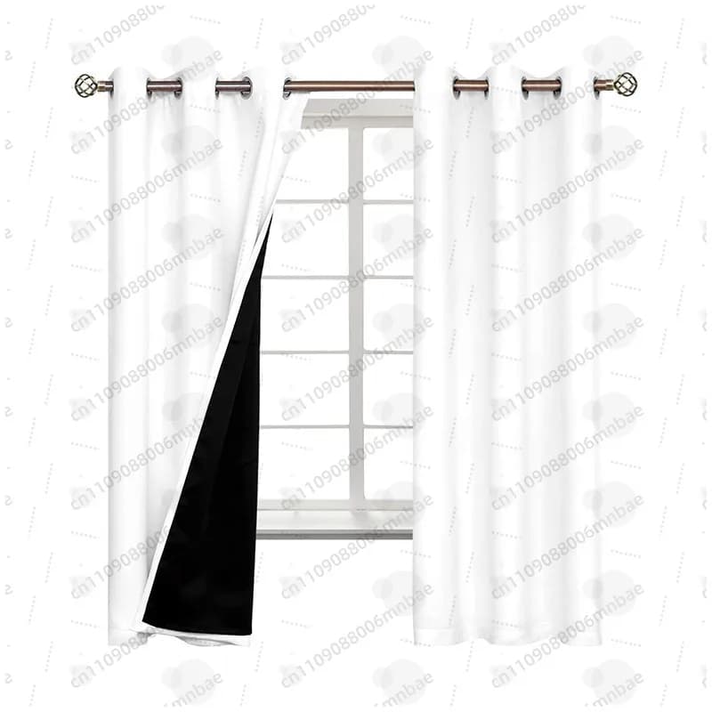 Vinyl curtains thickened full blackout famous rental house blackout sun protection heat insulation cloth curtain easy to install