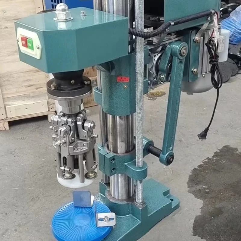 automatic capping machine Sealing machine, aluminum cap metal cap sealing machine Baijiu fruit