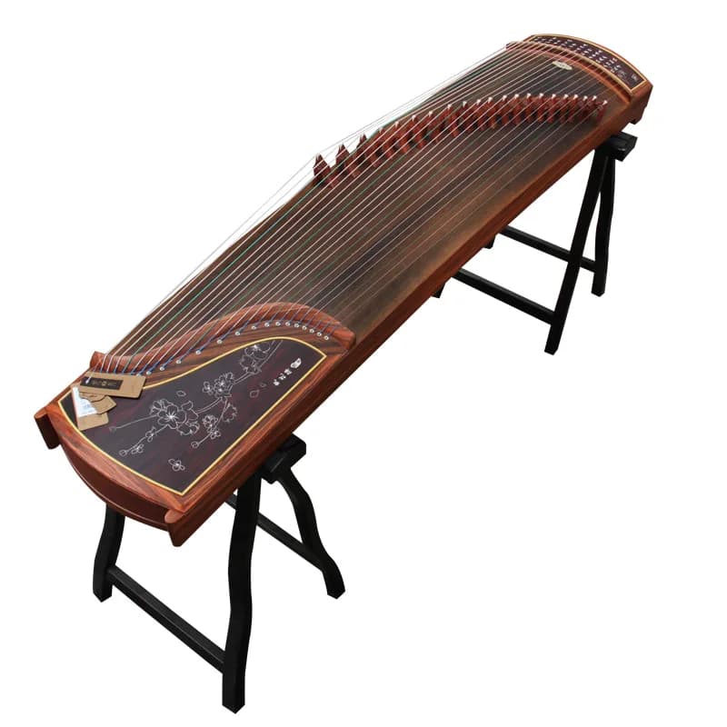 Guzheng professional grade examination performance solid wood guzheng beginner mahogany adult level 10 guzheng