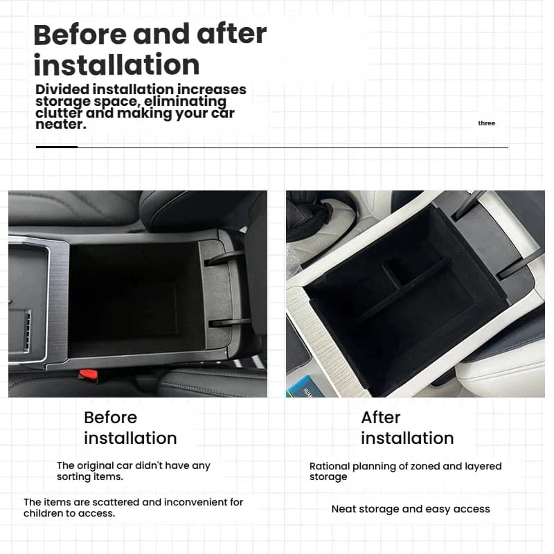 Suitable for 2024 Geely Galaxy E5 central control armrest box storage box storage box storage box car supplies EX5