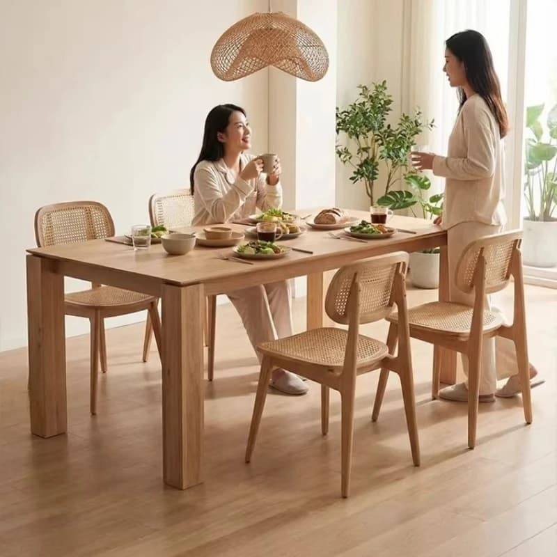 Modern Restaurant Dining Table Lounge Creative Wood Dining Table Conference Space Saving Juegos De Comedor Kitchen Furniture