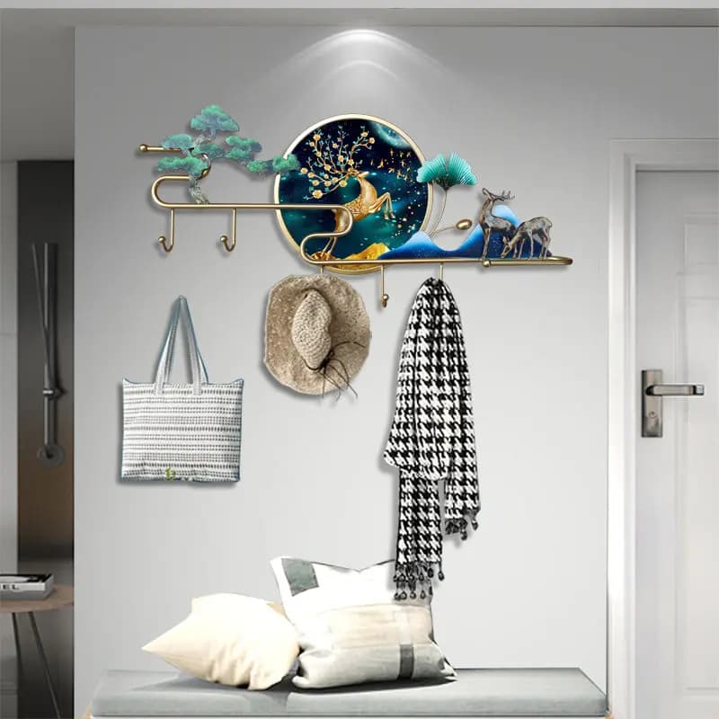 Organizer Clothes Coat Racks Wall Luxury Living Room Space Saving Hanging Hotel Coat Racks Display Perchero Trendy Furniture