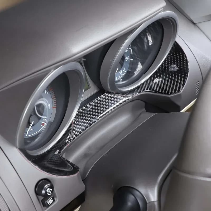 3Pcs Soft Carbon Fiber For Toyota Land Cruiser Prado FJ150 2010-2017 Car Middle of Dashboard Frame Cover Trim Car Accessories