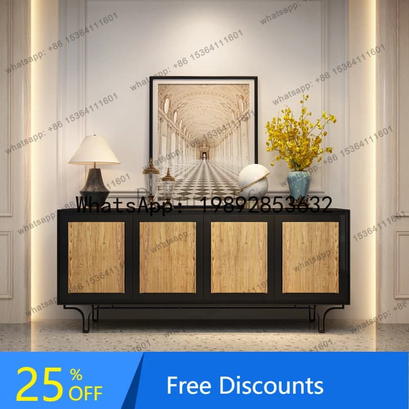 HH Mid-style entrance cabinet Italian high-end retro storage decorative cabinet