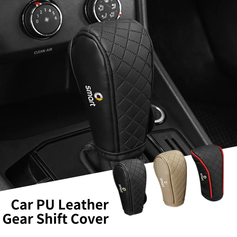 Car Shift Handle Cover Anti-Slip Anti-Scratch High Quality Wear-resistant Protector Cover For Smart Fortwo 451 450 453 Forfour