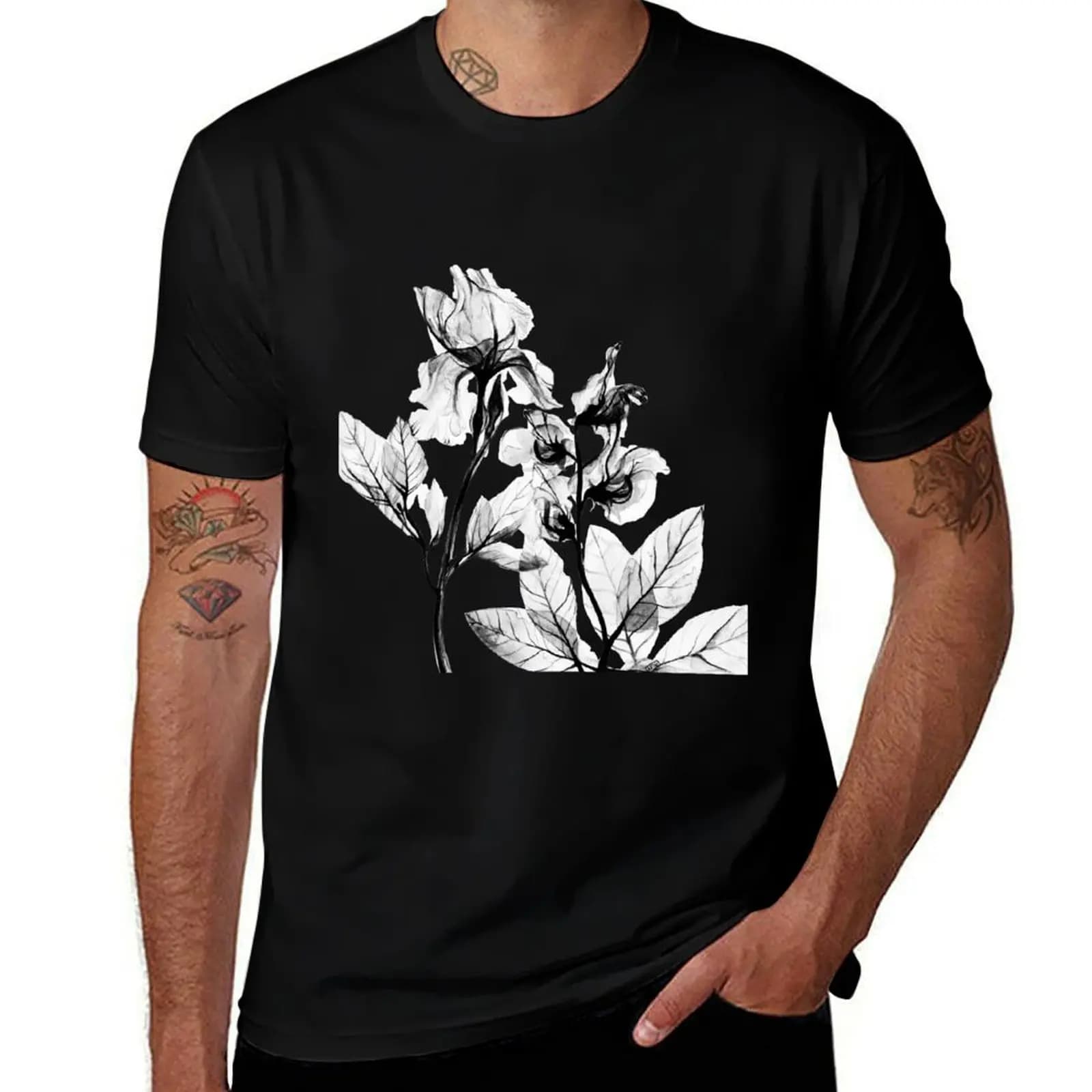 X-Ray Flowers T-Shirt t shirt custom print T-Shirt