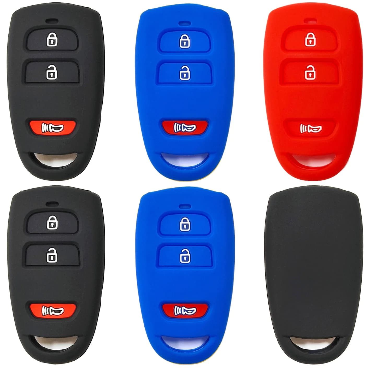 Suitable for Hyundai Elantra Tucson Sontana Smart 2+1 Key Kia Carnival Cerato Coolpad Silicone Case key cover