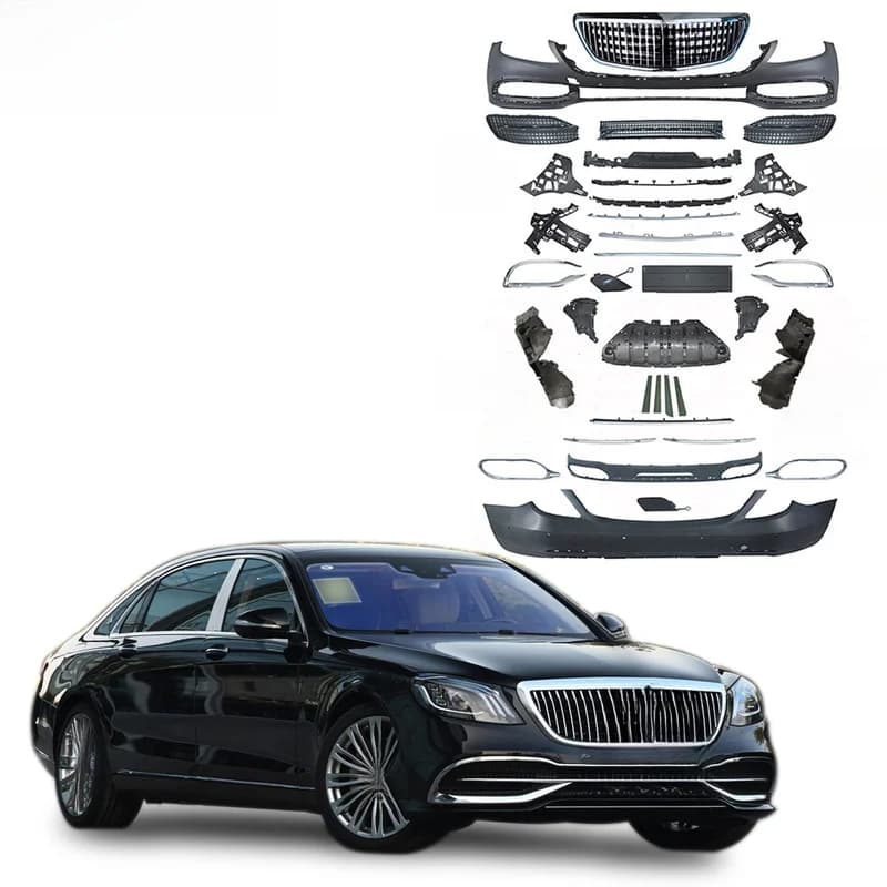 High Quality Sport Style Body Kit For S Class W222 S320 S350 S400 S500 2014-2020 Exterior Upgrade Parts