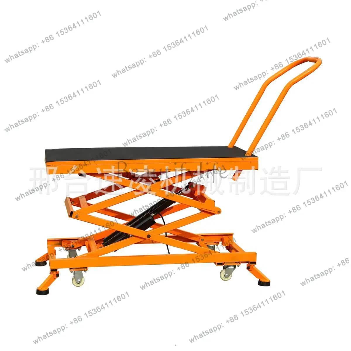 Decoration special folding electric lift lift platform movable trolley
