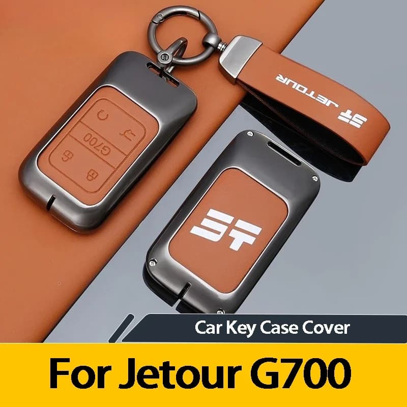 For Jetour G700 2025 2026 Smart Key Fob Case Premium Full Metal Shell with Snap-On Closure High-Grade Protective Key Cover