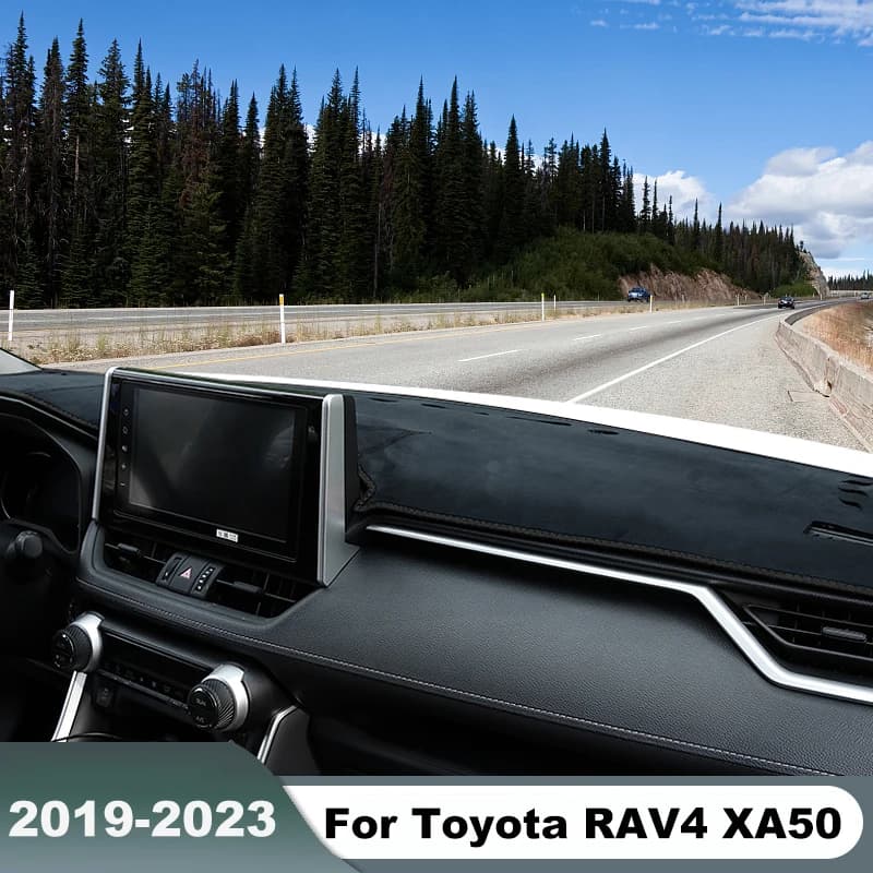 For Toyota RAV4 2019-2021 2022 2023 2024 RAV 4 XA50 Hybrid Car Dashboard Mat Sun Shade Pad Instrument Desk Carpet Accessories