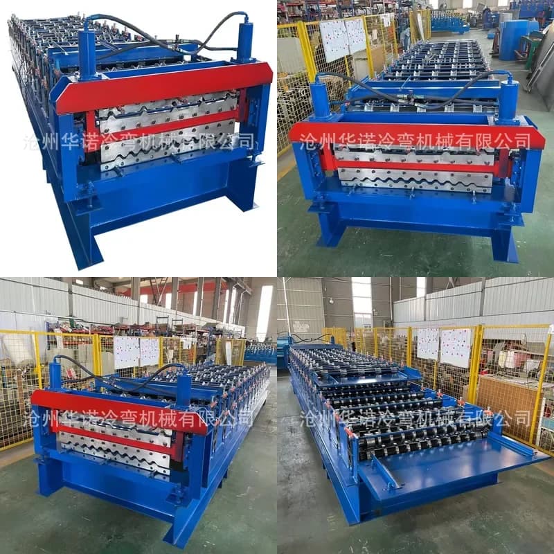Deposit-Hainan Special Equipment 11 Peak 750-840 Double Layer Tile Press Color Steel Equipment Automatic Color Steel Tile