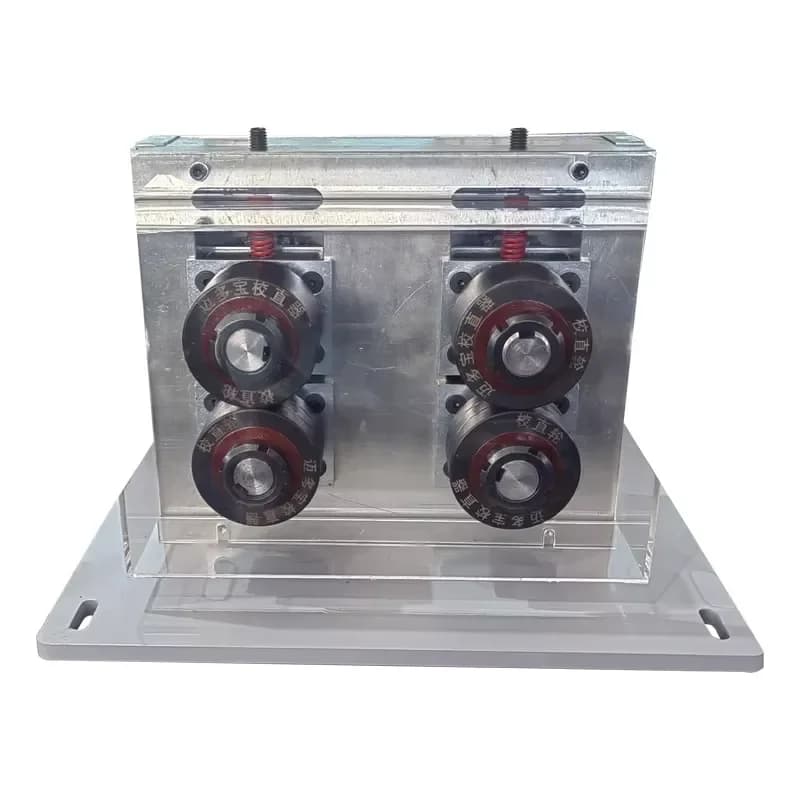 Two Groups Roller Traction Straightener Feeder for Cable Pulling Machine with Stainless Steel Rollers and Bearing Core