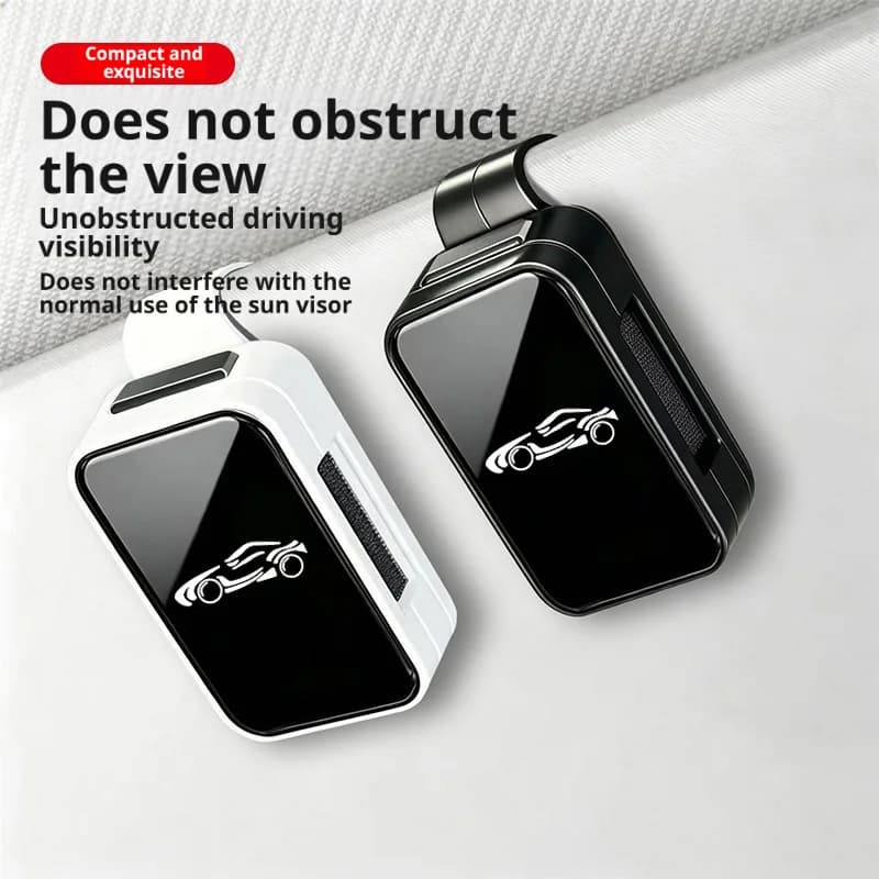 Car Glasses Holder Durable ABS Resin Premium Fashion Glasses Clip Multifunctional Visor Accessory Fits Various Eyewear Glasses