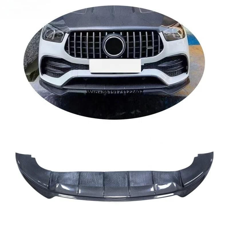 LD Style Carbon Fiber GLE Coupe Front Lip for 2020-2023  Gle-Class Coupe W167 Bumper Lip