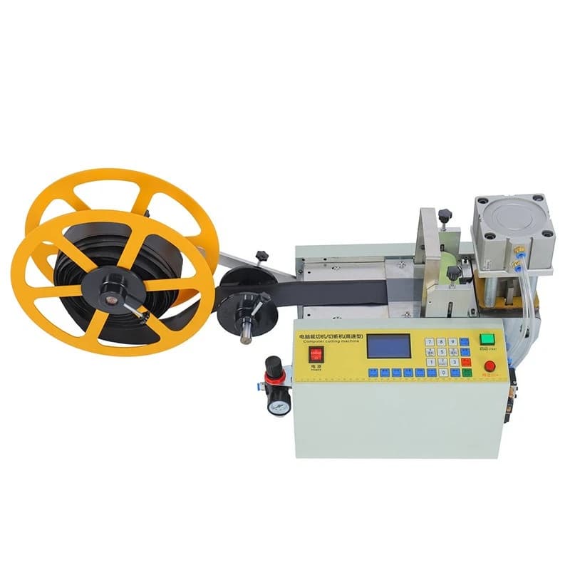 Computer hot and cold punching tape cutting machine elastic belt, webbing, packaging portable rope edge cutting and punching