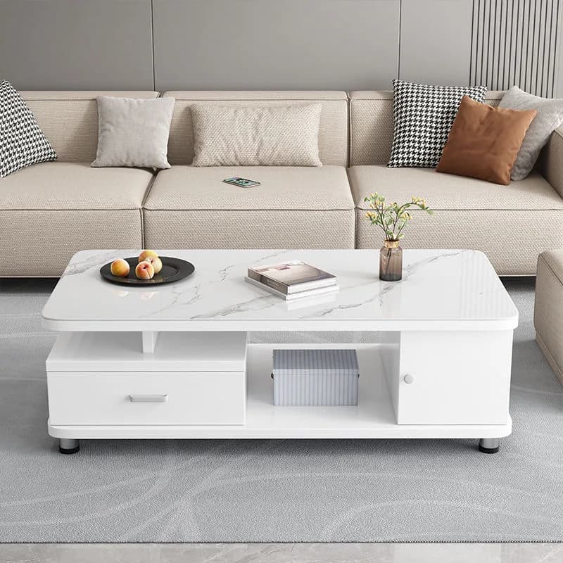 Luxury Storage Coffee Table Decoration Modern Living Room Organizer Standing Side Table Moving Meubles Chinese Style Furniture