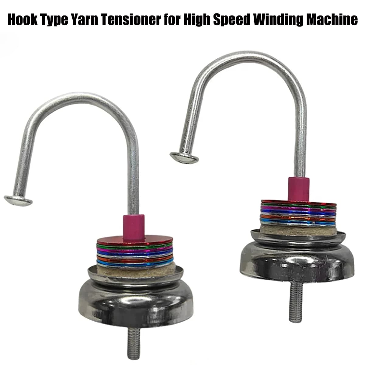 Hook Type Yarn Tensioner With Ceramic Eyelet, Textile Spare Parts For High Speed Winding Machine Filament Thread Tension Control