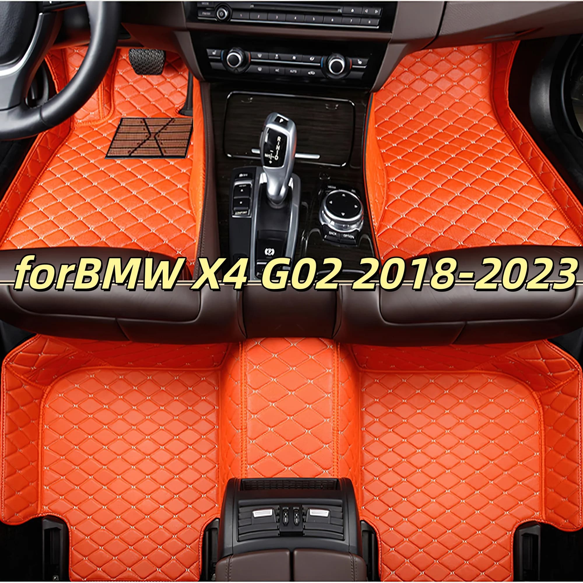 Car Accessories interior Auto leather carpet pads for BMW X4 G02 2018 2019 2020 2021-2023 car floor mats vehicle foot mat rugs