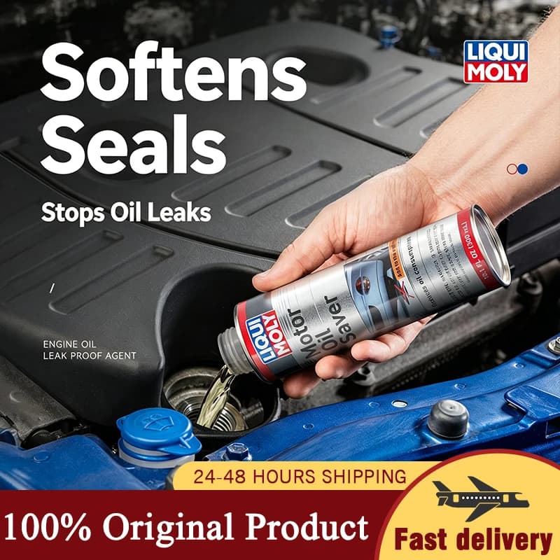 Liqui Moly 21347 Motor Oil Saver Regenerate Engine Rubber Seals Reduce Oil Consumption & Engine Noise Prevent Blue Smoke