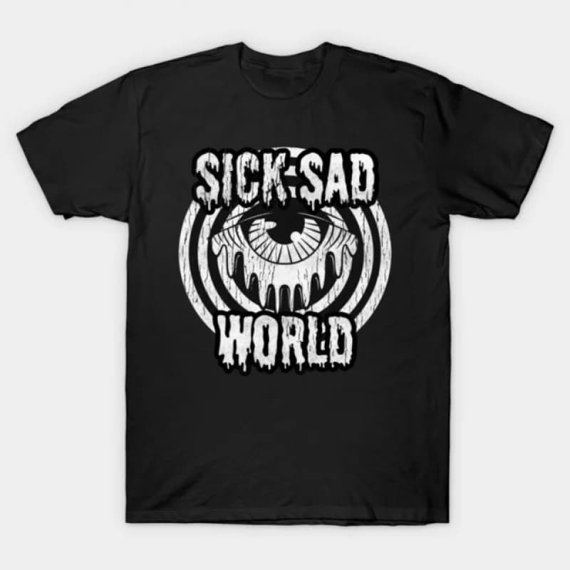 0331 Retro Sick sad world Daria MTV Gift t shirt 90s Nostalgia cartoon Graphic Clothes 100% cotton printed Y2K clothing