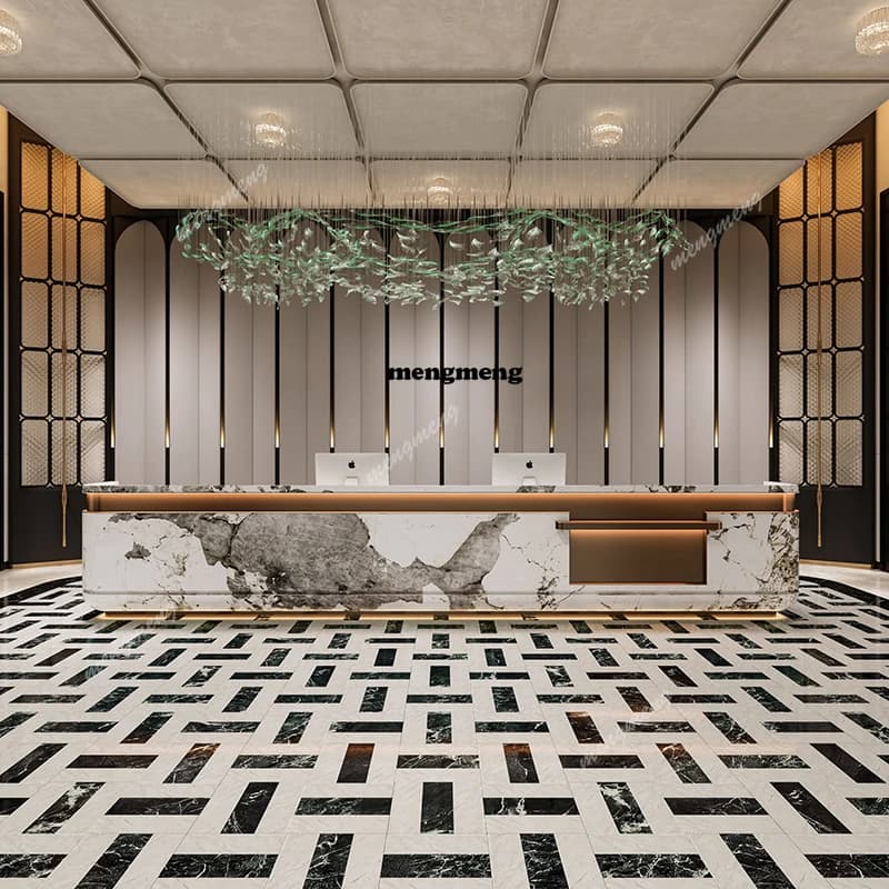 Restaurant Front Desk Reception Counter Clinic U Shape Classic Reception Desks Modern Clothing Mostrador Recepcion Furniture