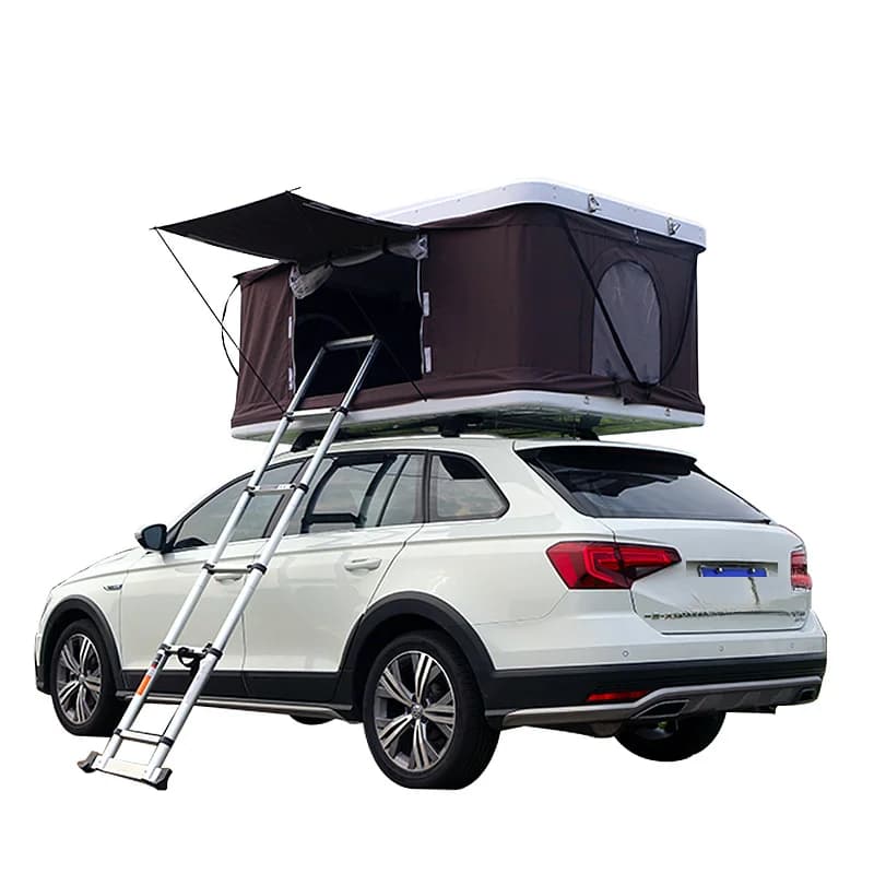 Hot Selling Waterproof Vehicle Mounted Rooftop Tent With Side Awning Camping Shelter