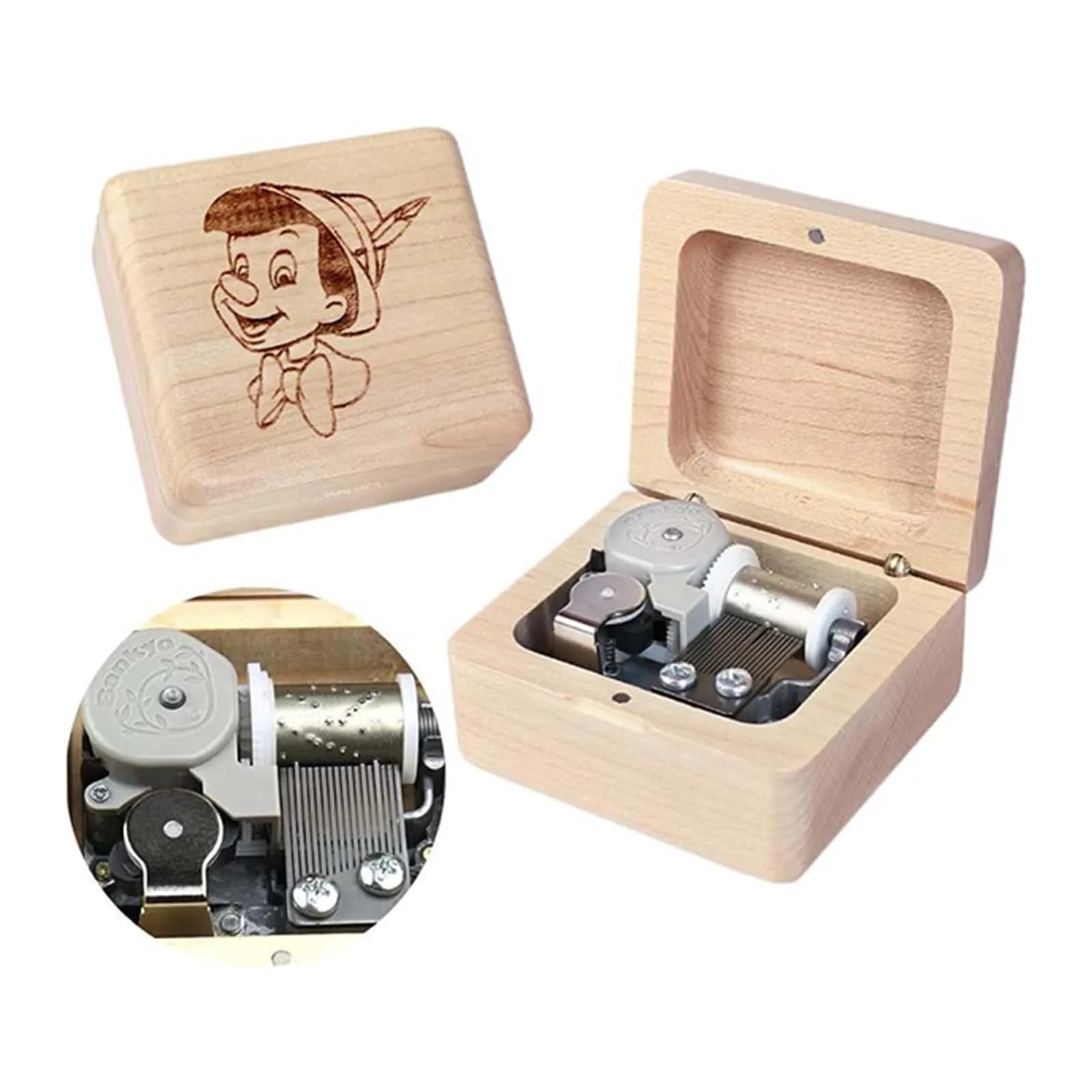 SOFTALK Solid When you wish upon a star Music Box Birthday, Christmas, Valentine's Day Gifts Gifts Sending girlfriends family