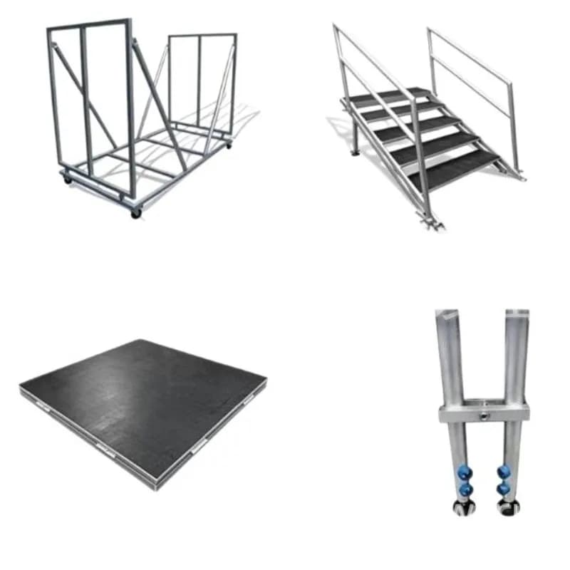 Quickly build an aluminum belt lock stage wedding T-table rural Xipeng stage truss