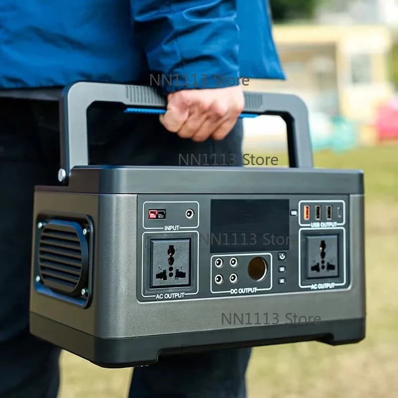 Outdoor 110v 220v  Lithium Ion Cell High Capacity  Solar Power Station 500w Camping