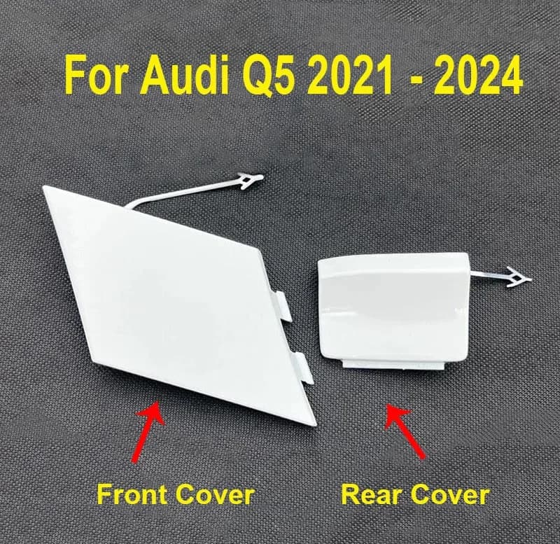 Car Front Rear Bumper Tow Hook Cover Trailer Eye Cap For Audi Q5 2021 2022 2023 2024