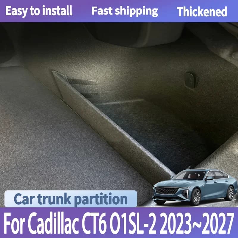 For Cadillac CT6 O1SL-2 2023~2027 Car Trunk Storage Partition Multifunction Storage Box Thicken Trunk Partition Auto Part