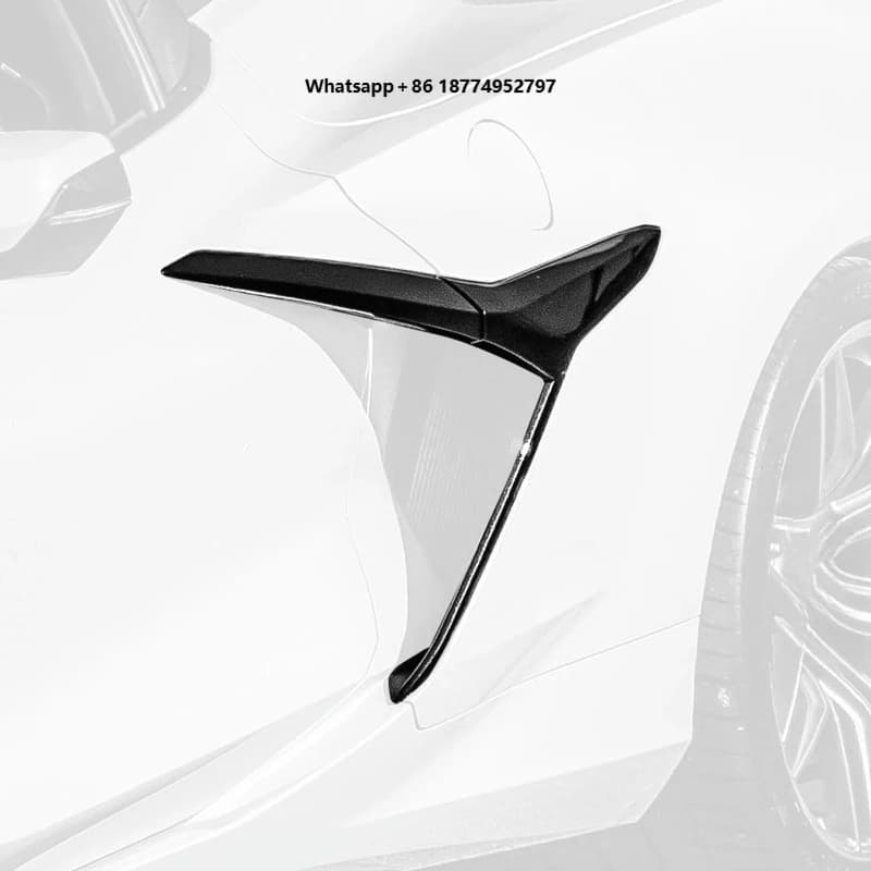 Dry Carbon Fiber Quarter Panel Door Handle C8 Z06 2023-2025 Side Scoop Auto Parts