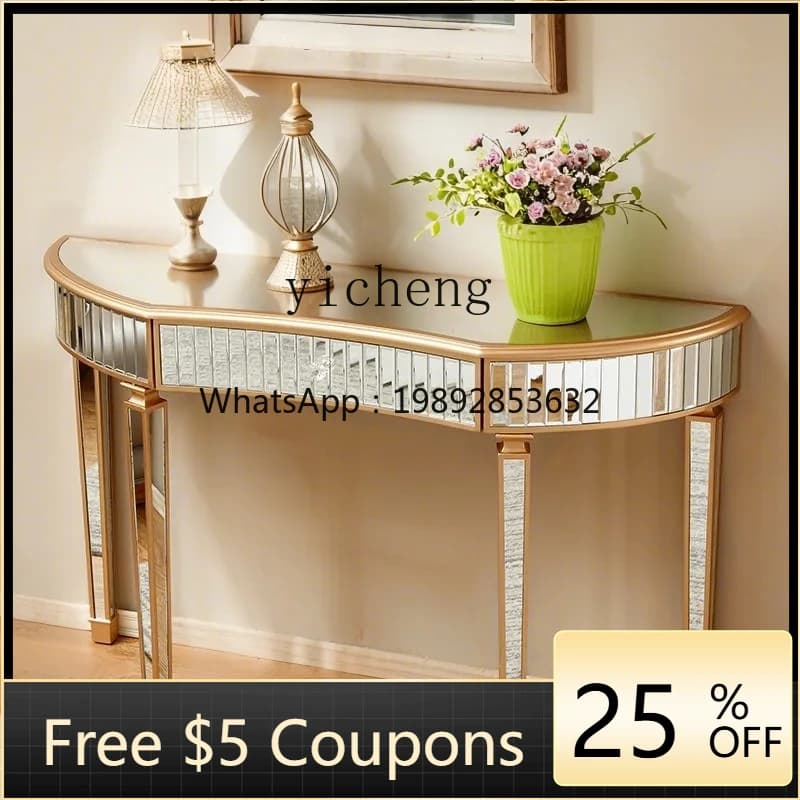 AB  Light Luxury High-End Entryway Table Simple Modern Front Door Living Room Wall-Mounted Entryway