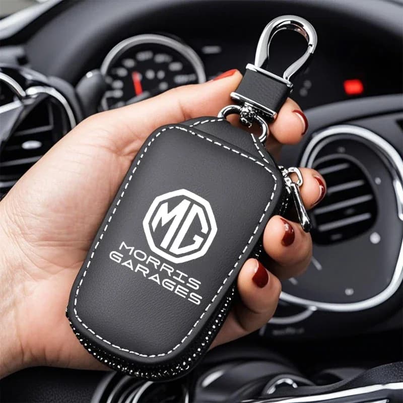 MG Remote Key Fob Shell Leather Protective Cover For MG7 MG3 EHS ZS GT HS RX5 MG5 MG6 Car Key Accessories