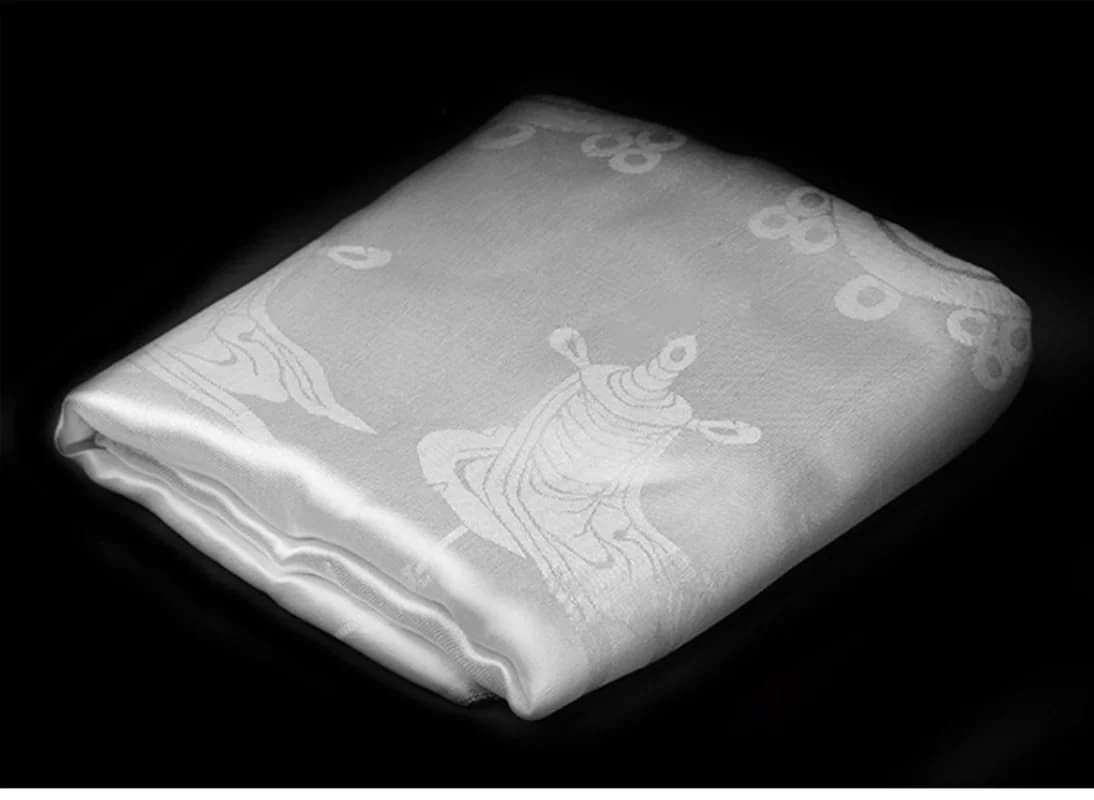Tibetan Handmade Hada Scarf, Tantric Buddhist Ritual Supplies, Offering Ceremony Accessory, Traditional Tibetan Prayer Gift