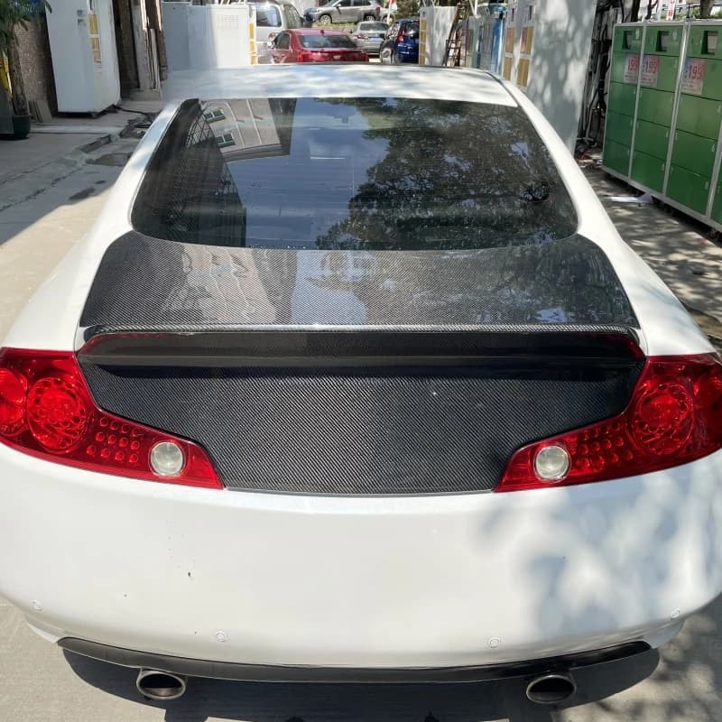For G35 Coupe Carbon fiber trunk lid  Trunk Cls-style suitcase lid