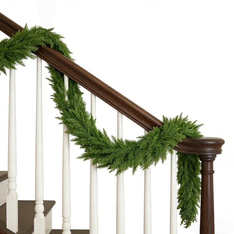 Christmas Soft Rubber Simulation Rattan Christmas Decoration Christmas Long Rattan  Pine Branch Norfolk Pine Needle
