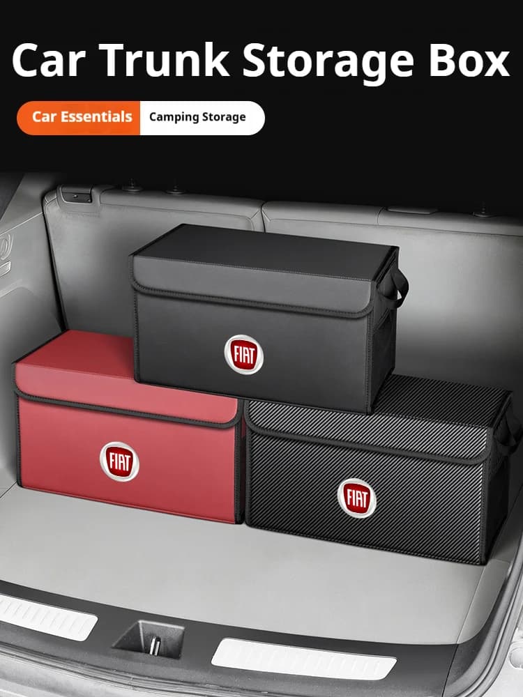 Car Trunk Foldable Storage Box Large-Capacity Stowing Tidying Bag For FIAT Abarth 500 E Pulse Panda Tipo Strada Doblo Punto