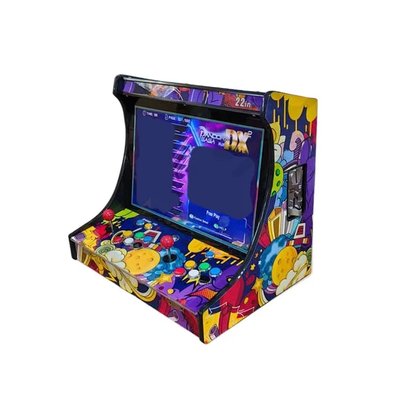 New cheap price two-person Street Fighter game 22-inch arcade video game console coin-operated game console