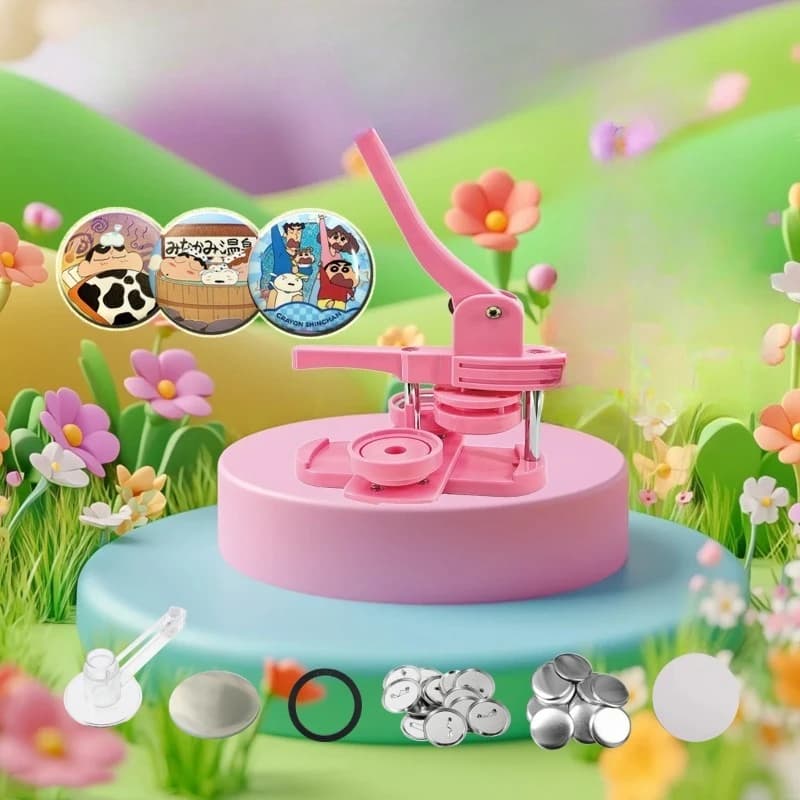 Rotating Badge DIY Machine Art Hand-Painted Badge Chest 58