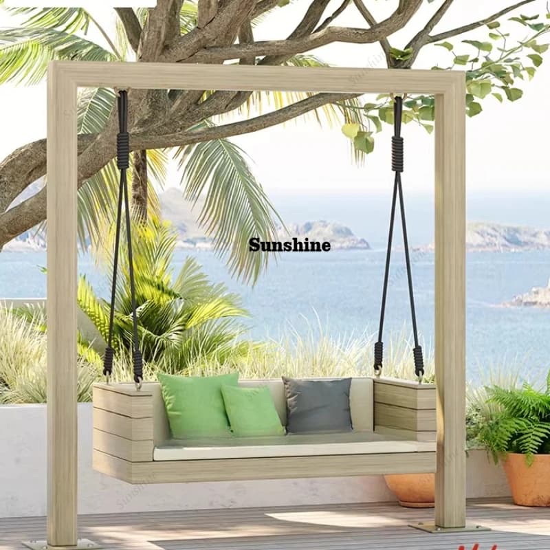 Outdoor courtyard, rocking chair, double swing for home use, balcony for leisure