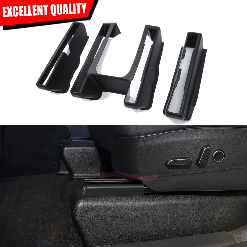 Upgraded Anti Kick Seat Corner Slide Rail Cover Side Track Pad Protector For Tesla Model Y 2021-2023 Interior Accessories
