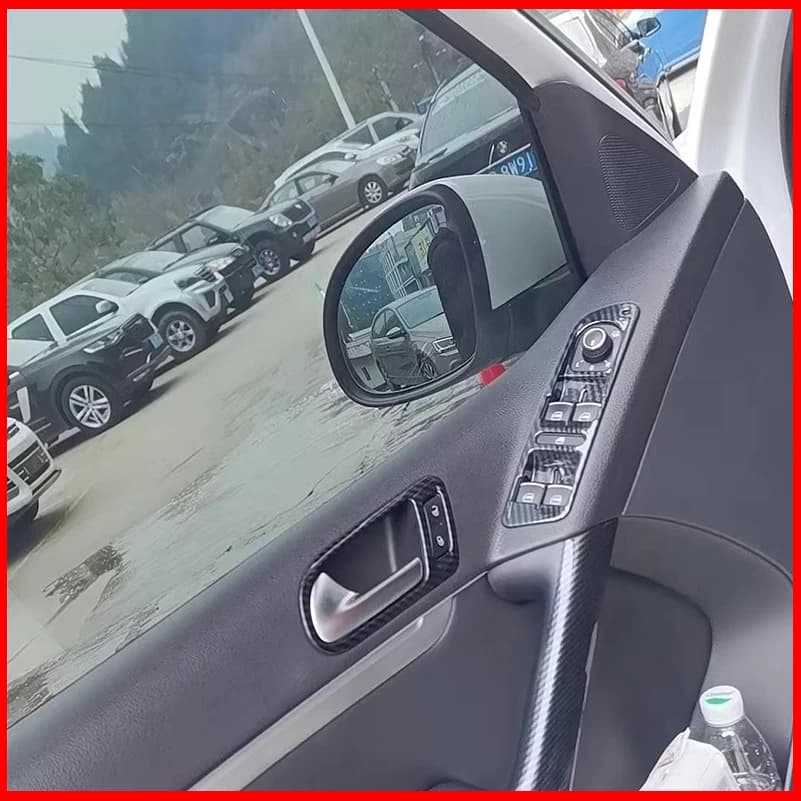 Car Styling For VW Tiguan 2010-2015 Gear Shift Panel Water Cup Holder Window Lift Panel Cover Trim Auto Parts Accessories
