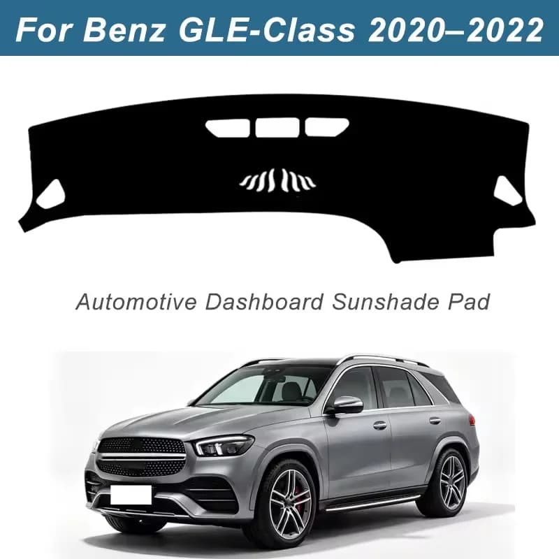 Dashboard Cover Dash Mat For Mercedes-Benz GLE-Class W167 2020-2022 Anti-Glare Non-Slip Sun Shade Interior Protector