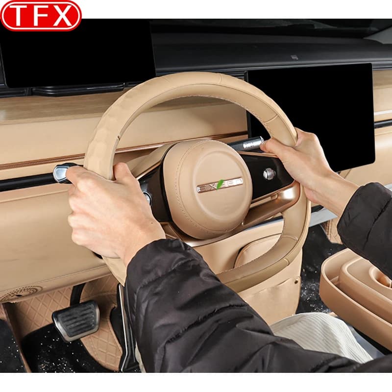 For Exlantix ET Exeed Sterra ET 2024 2025 Car Steering Wheel Cover Interior Steering Wheel Handle Cover Modification Accessories